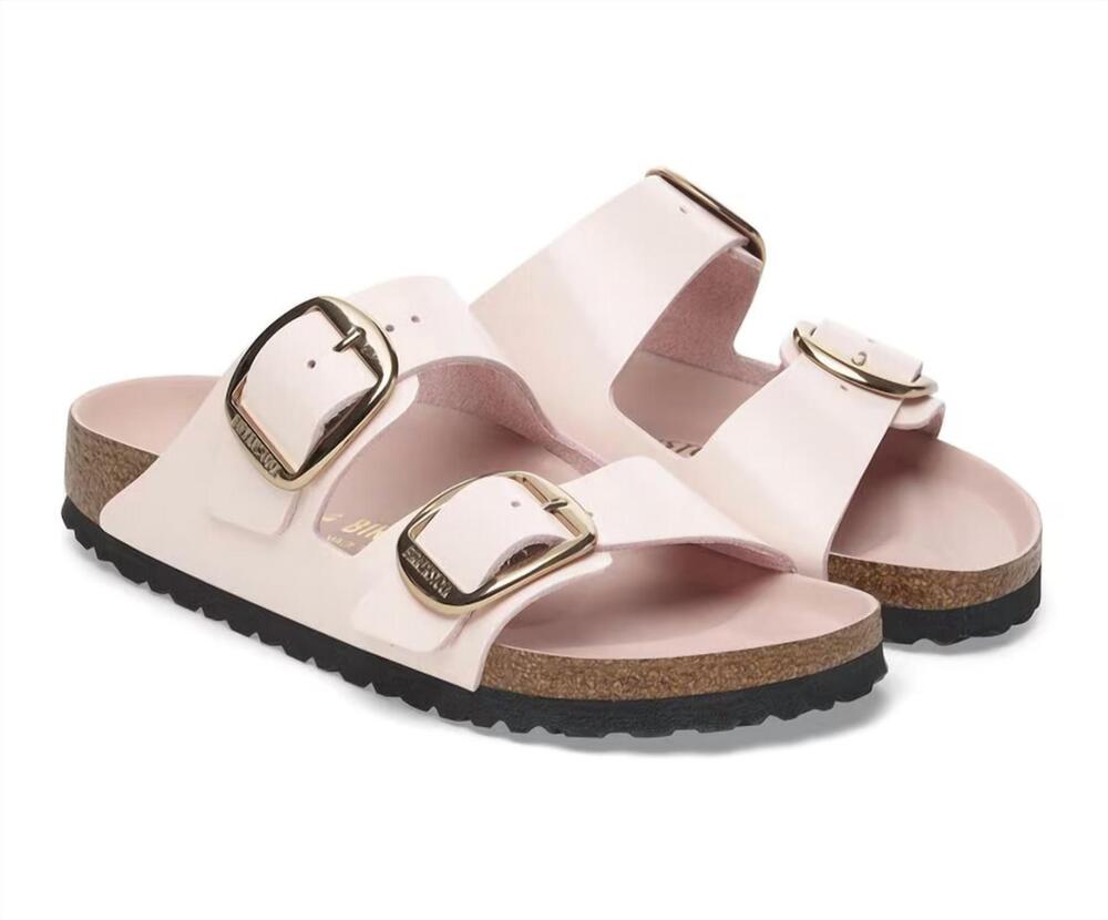 NEW BIRKENSTOCK women's arizona big buckle sandal in light rose
